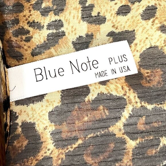NWOT Blue Note Women’s Leopard Print Top Plus Size XL - Picture 7 of 8